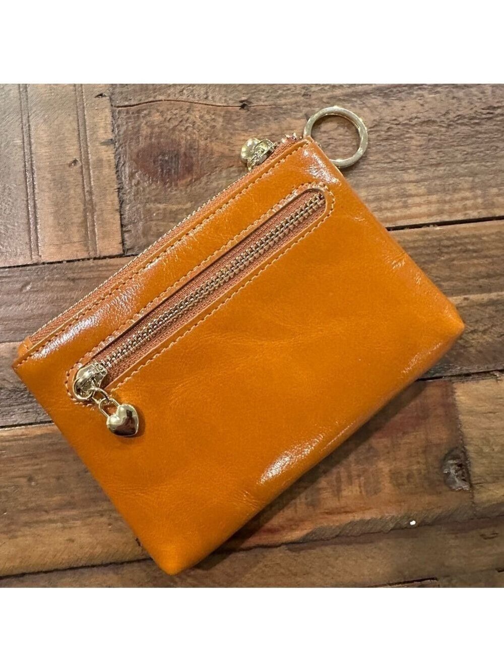 Handbag Crave Audrey  Waxed Leather Wallet Keychain NWOT